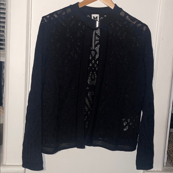 Missoni Jackets & Blazers - Missoni Black Crochet Women's Cardigan